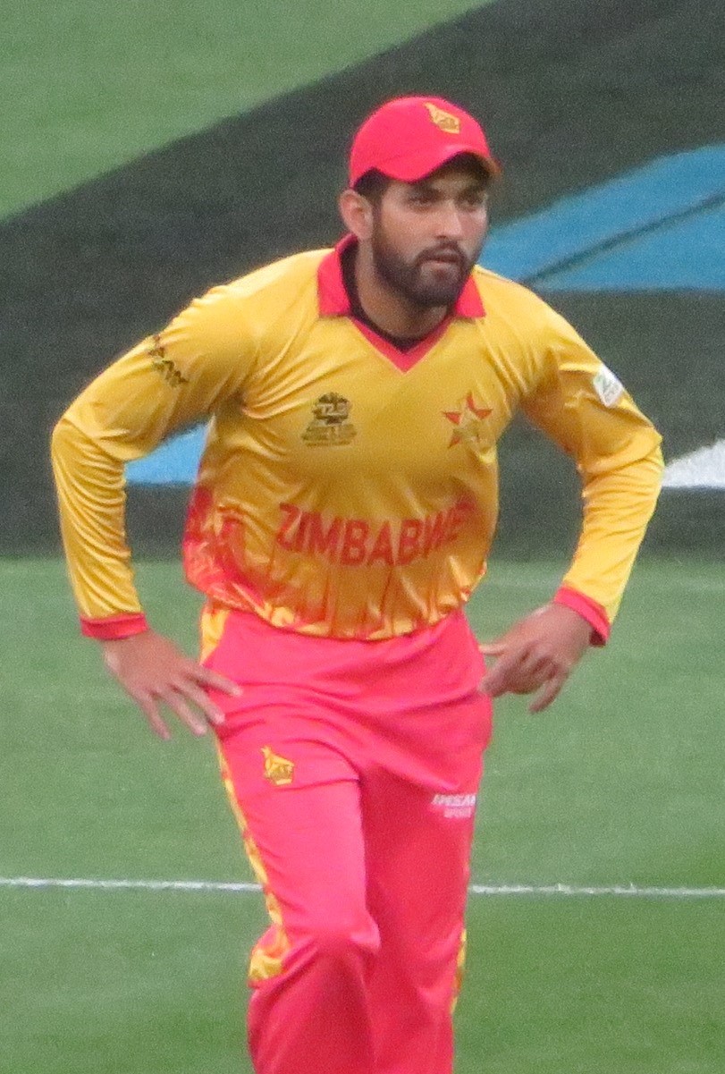 Sikandar Raza playing for Zimbabwe at the 2022 T20 World Cup